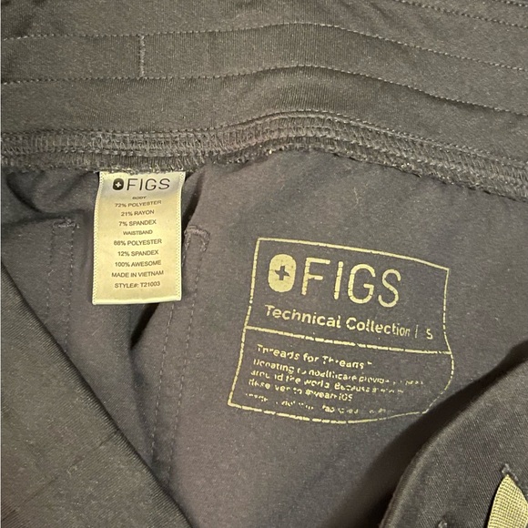 Figs Navy Blue Technical Collection Scrub Pants - Picture 4 of 5